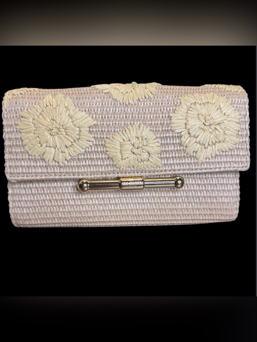 Ted Baker Cassy Clutch new, rattan embellished clutch